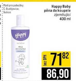 Happy Baby pěna do koupele zjemňující 400 ml