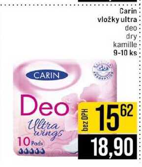 Carin vložky ultra deo dry kamille 9-10 ks