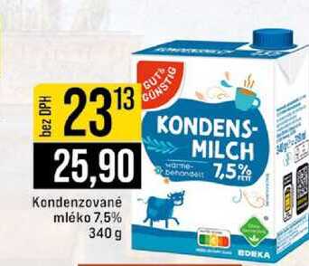 Kondenzované mléko 7.5% 340g 