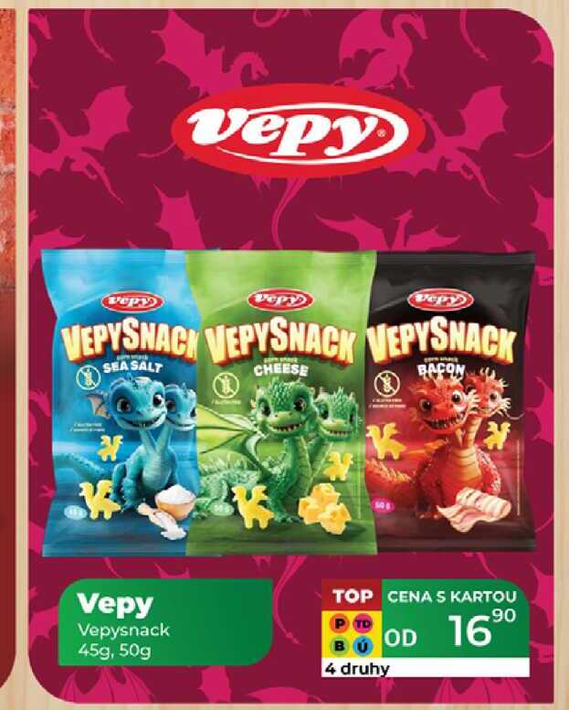 Vepy Vepysnack 45g, 50g 