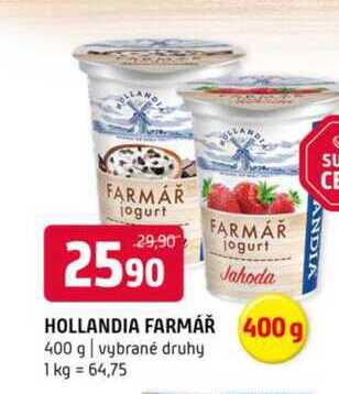 Hollandia farmář 400g