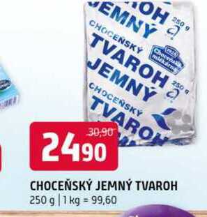 Choceňský jemný tvaroh 250g