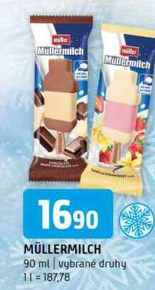 Müllermilch 90 ml vybrané druhy 