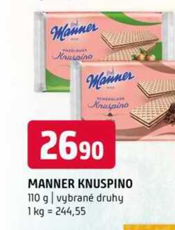 Manner knuspino 110g, vybrané druhy