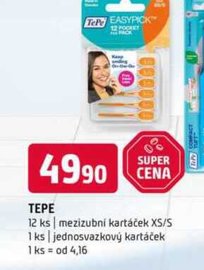 TePe 12 ks mezizubní kartáček XS/S 1 ks jednosvazkový kartáček 