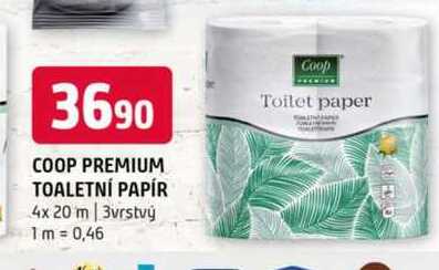 Coop premium toaletní papír 4x 20 m 3vrstvý