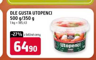 Dle gusta utopenci 500 g/350 g 