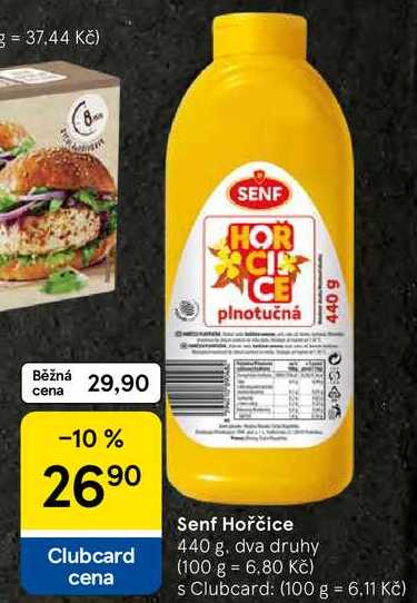 Senf Hořčice, 440 g 