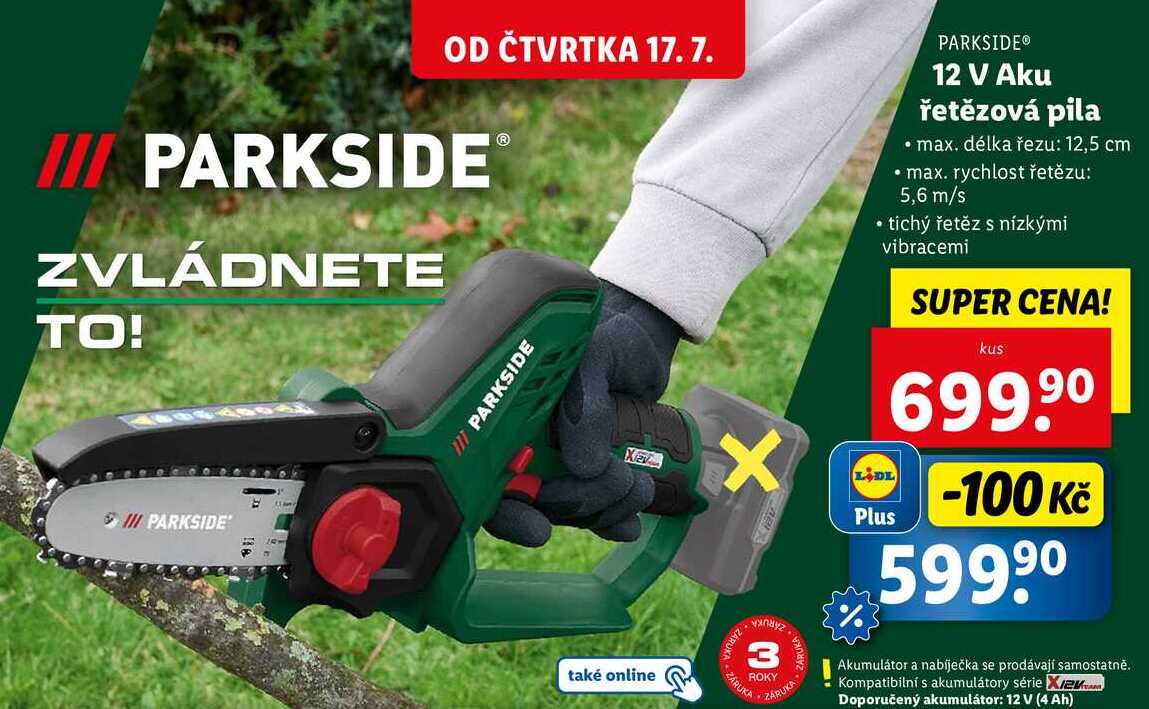 12 V Aku řetězová pila 