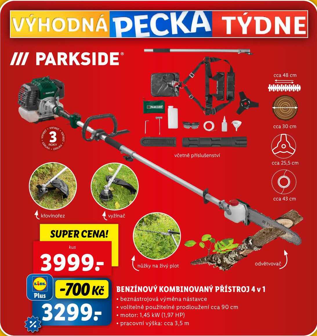 BENZÍNOVÝ KOMBINOVANÝ PŘÍSTROJ 4 v 1 