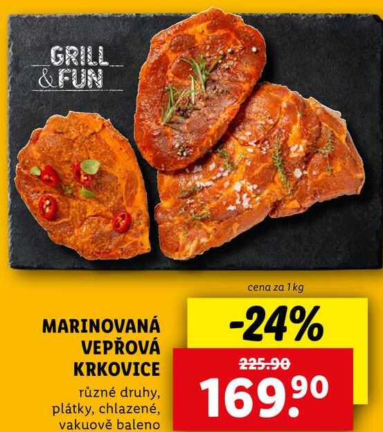 MARINOVANÁ VEPŘOVÁ KRKOVICE, cena za 1 kg