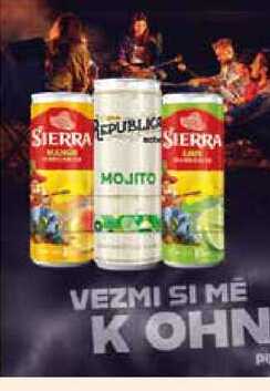 Sierra Margarita mango 6% různé druhy, 250 ml, plech
