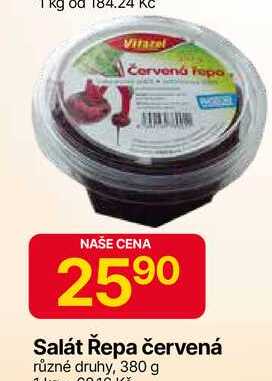 Salát Řepa červená různé druhy, 380 g 