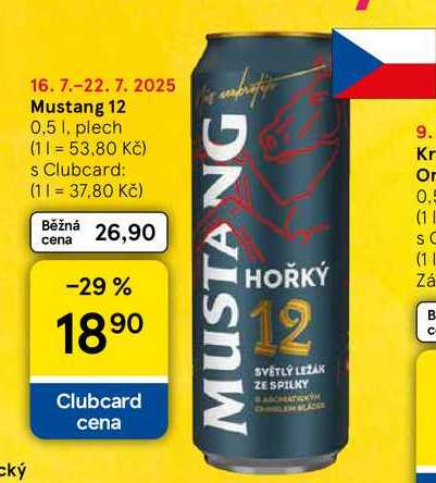 Mustang 12, 0.5 l, plech 