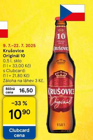 Krušovice Original 10, 0,5 l