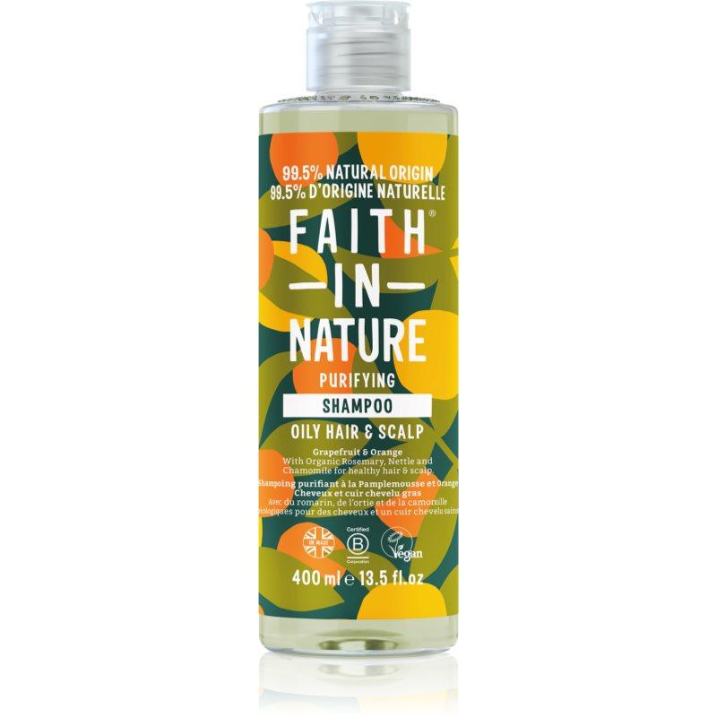 Faith In Nature Grapefruit & Orange přírodní šampon pro normální až mastné vlasy 400 ml