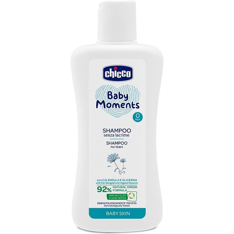 Chicco Baby Moments dětský šampon na vlasy 200 ml