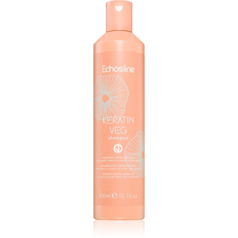 Echosline Keratin veg Shampoo vyživující šampon pro obnovu a posílení vlasů s aminokyselinami 300 ml