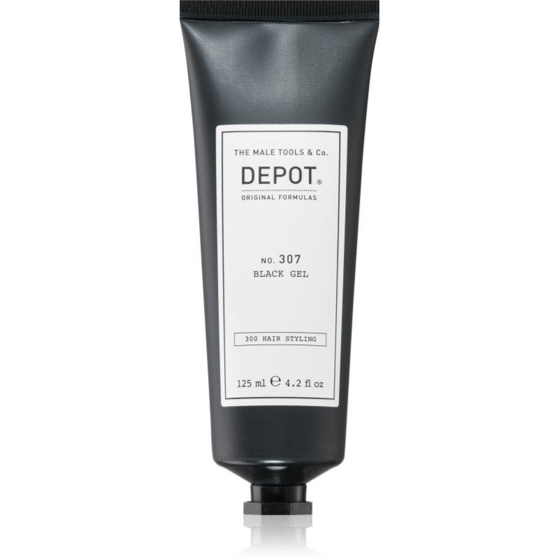 DEPOT 300 HAIR STYLING NO. 307 BLACK GEL stylingový gel pro tmavé vlasy 125 ml