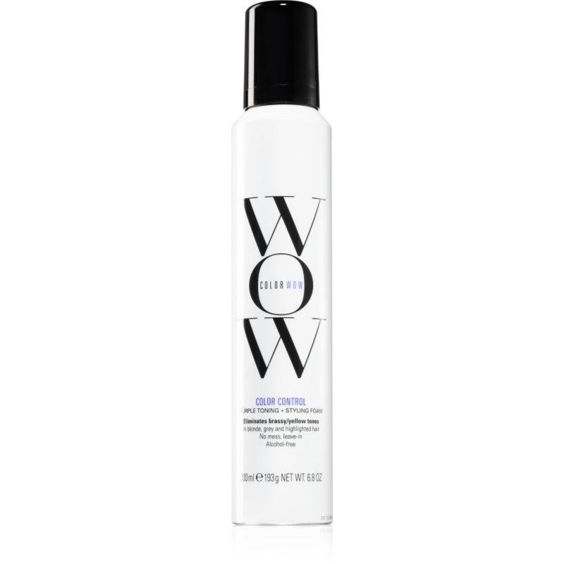 Color WOW Color Control Purple Toning + Styling Foam tónovací pěna pro blond a melírované vlasy 200x1 ml