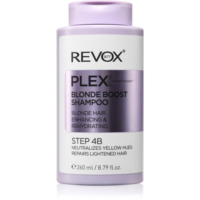 Revox B77 Plex Blonde Boost Shampoo. Step 4B šampon neutralizující žluté tóny pro blond vlasy 260 ml