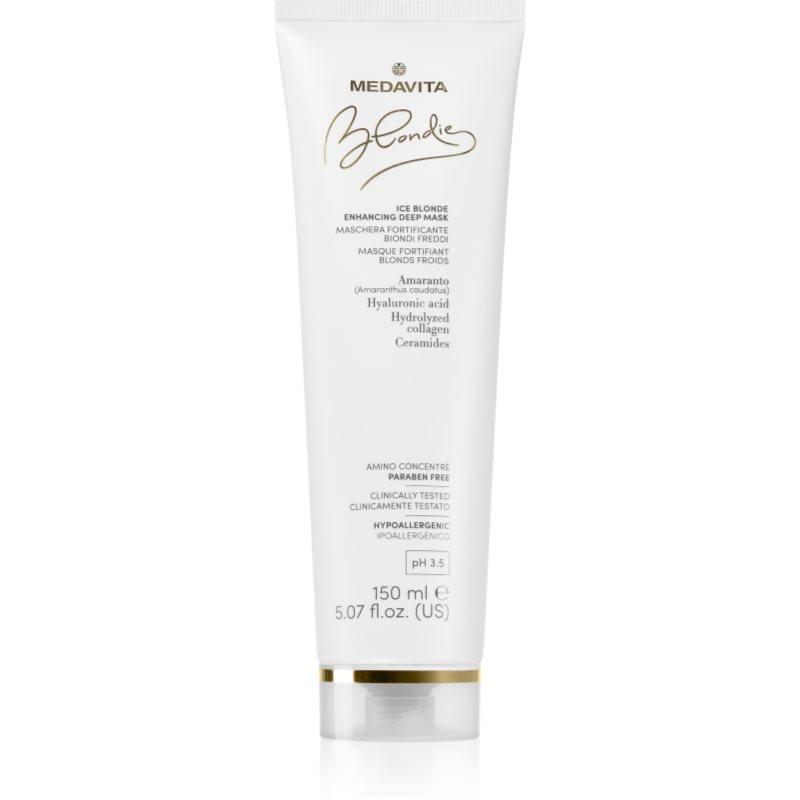 Medavita Blondie Ice Blonde Enhacing Deep Mask hloubkově vyživující maska pro studené odstíny blond 150 ml