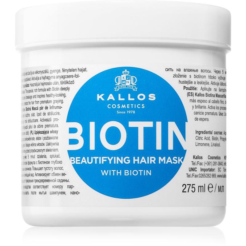 Kallos KJMN Professional Biotin maska pro tenké, slabé a lámavé vlasy 275 ml
