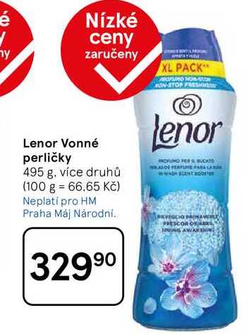 Lenor Vonné perličky, 495 g, více druhů 