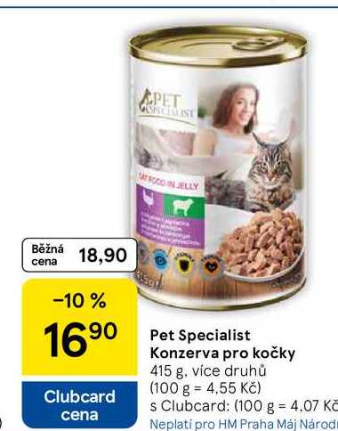 Pet Specialist Konzerva pro kočky, 415 g 