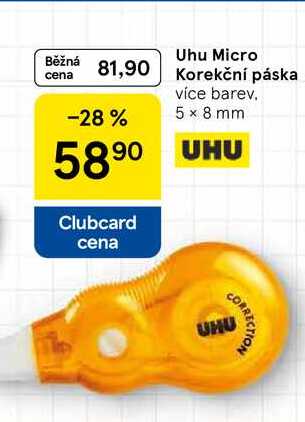  Uhu Micro korekční páska, více barev, 5 x 8 mm