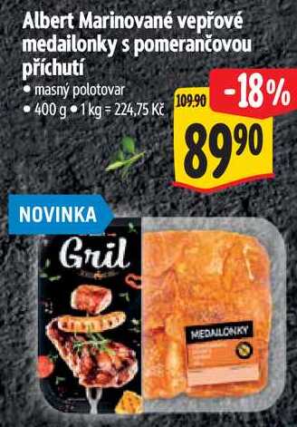 Albert Marinované vepřové medailonky s pomerančovou příchutí, 400 g
