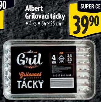 Albert Grilovací tácky, 4 ks