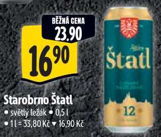 Starobrno Štatl, 0,5 l