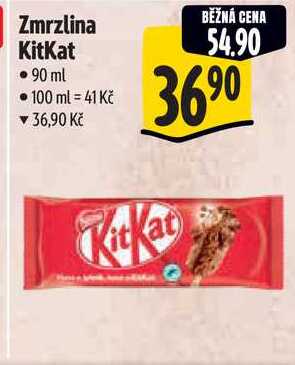 Zmrzlina KitKat, 90 ml 