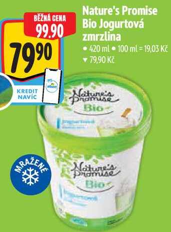 Nature's Promise Bio Jogurtová zmrzlina, 420 ml 