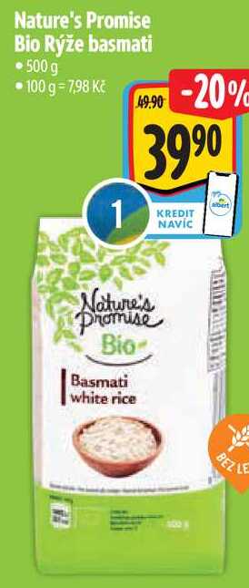 Nature's Promise Bio Rýže basmati, 500 g