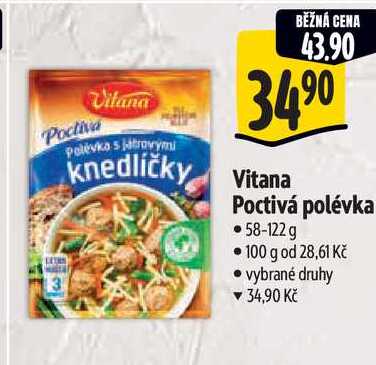 Vitana Poctiva Polévka, 58-122 g 