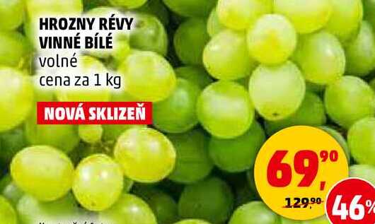 HROZNY RÉVY VINNÉ BÍLÉ volné, 1 kg
