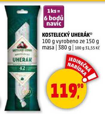 KOSTELECKÝ UHERÁK, 380 g 