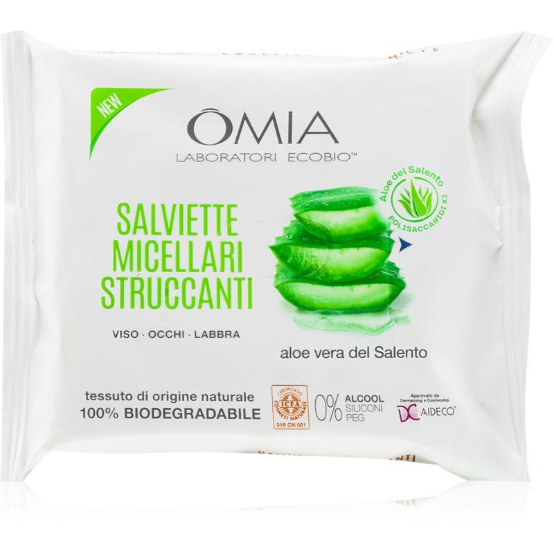 Omia Laboratories Aloe Vera del Salento odličovací ubrousky 20 ks