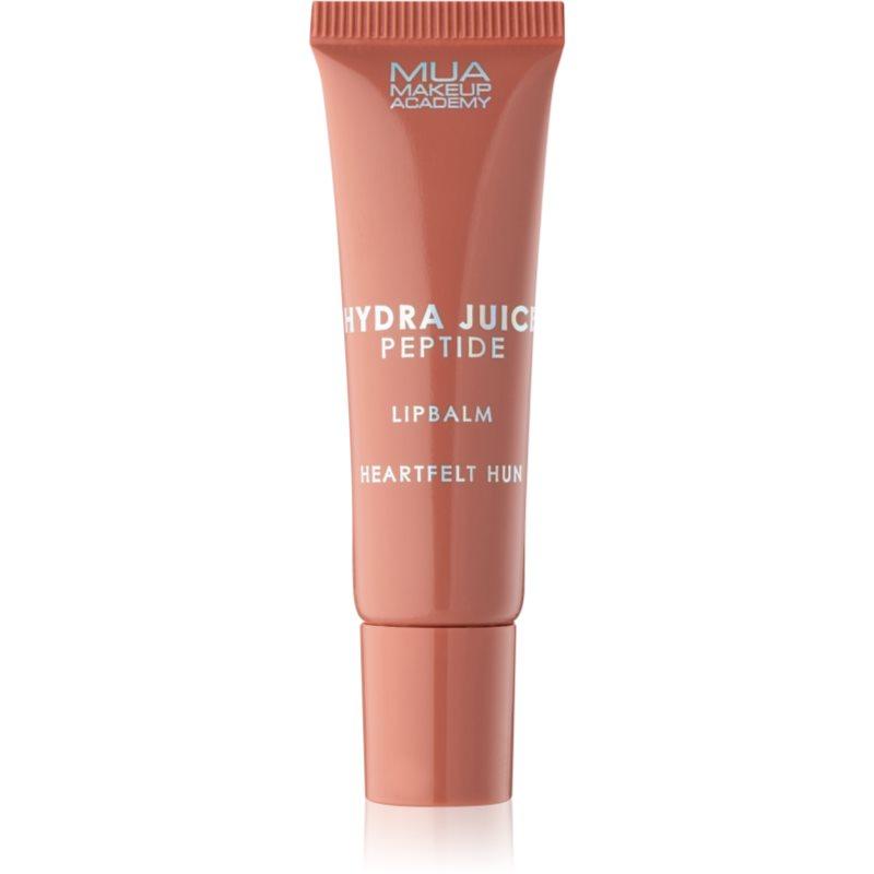 MUA Makeup Academy Hydra Juice Peptide Lip Balm hydratační balzám na rty pro lesk vůně Heartfelt Hun (Honey) 10 ml
