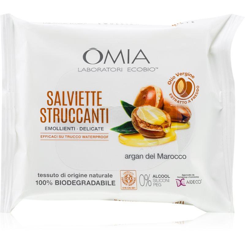 Omia Laboratories Argan del Marocco odličovací ubrousky na make-up 20 ks