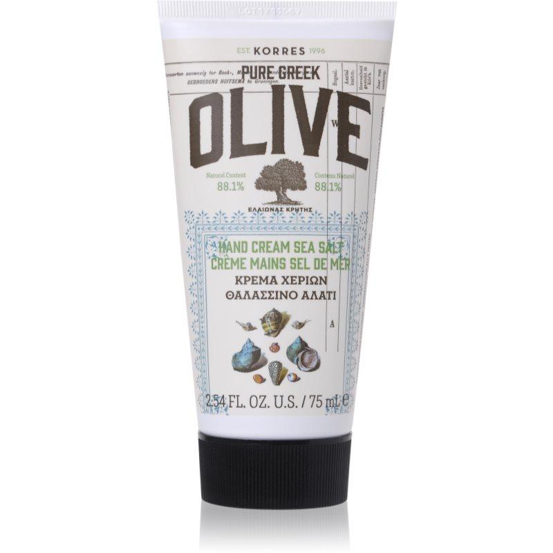 Korres Pure Greek Olive & Sea Salt hydratační krém na ruce s mořskou solí 75 ml