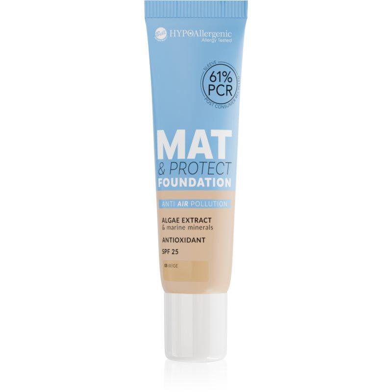 Bell Hypoallergenic Mat & Protect dlouhotrvající matující make-up SPF 25 odstín 05 Beige 30 g