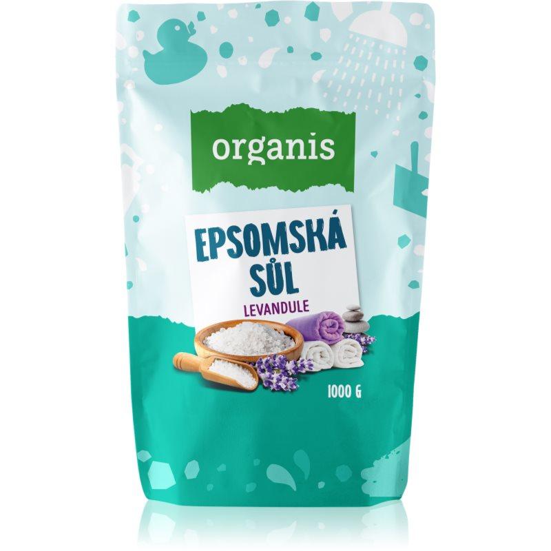 Organis Epsomská sůl Levandule sůl do koupele 1000 g