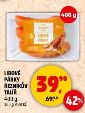 LIBOVÉ PÁRKY ŘEZNÍKŮV TALÍŘ, 400 g  