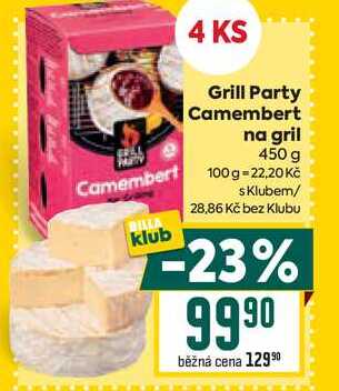 Grill Party Camembert na gril 450 g
