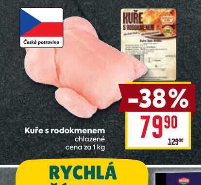 Kuře s rodokmenem chlazené cena za 1 kg 