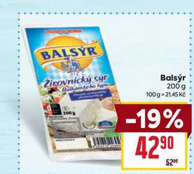 Balsýr 200 g