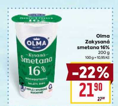 Olma Zakysaná smetana 16% 200 g
